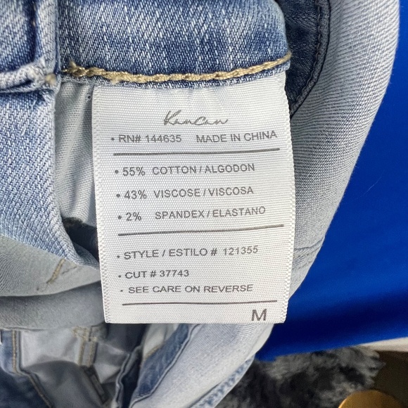 |•KANCAN•| Denim Overalls Skirt/Romper Stretch Size Medium - Picture 12 of 12